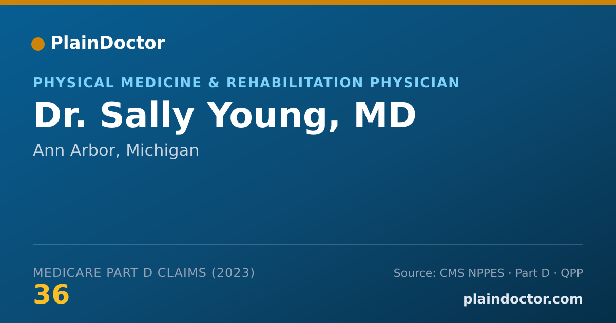Shareable card for Sally Young, MD - Physical Medicine & Rehabilitation Physician, Ann Arbor, MI