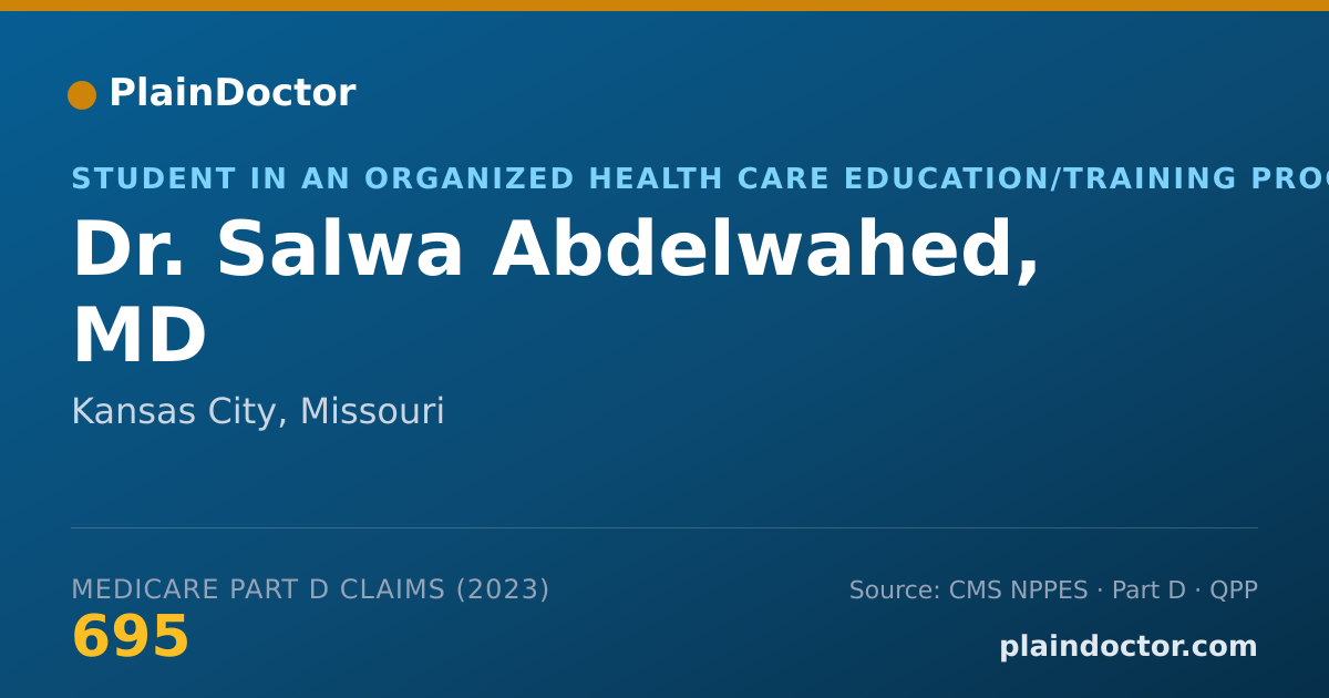 Shareable card for Salwa Abdelwahed, MD - Student in an Organized Health Care Education/Training Program, Kansas City, MO