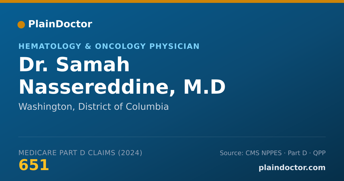 Shareable card for Samah Nassereddine, M.D - Student in an Organized Health Care Education/Training Program, Washington, DC