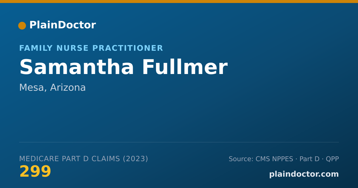 Shareable card for Samantha Fullmer - Family Nurse Practitioner, Mesa, AZ