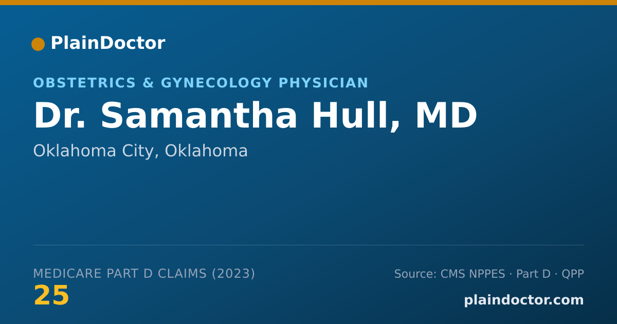 Shareable card for Samantha Hull, MD - Obstetrics & Gynecology Physician, Oklahoma City, OK