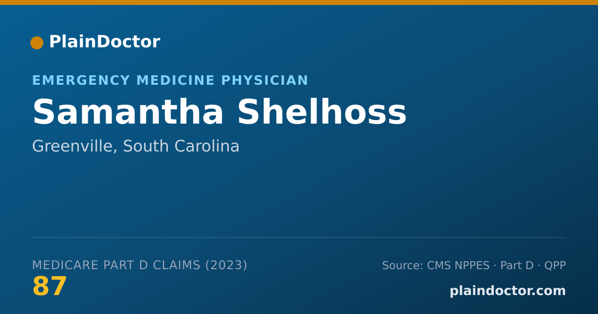 Shareable card for Samantha Shelhoss - Emergency Medicine Physician, Greenville, SC