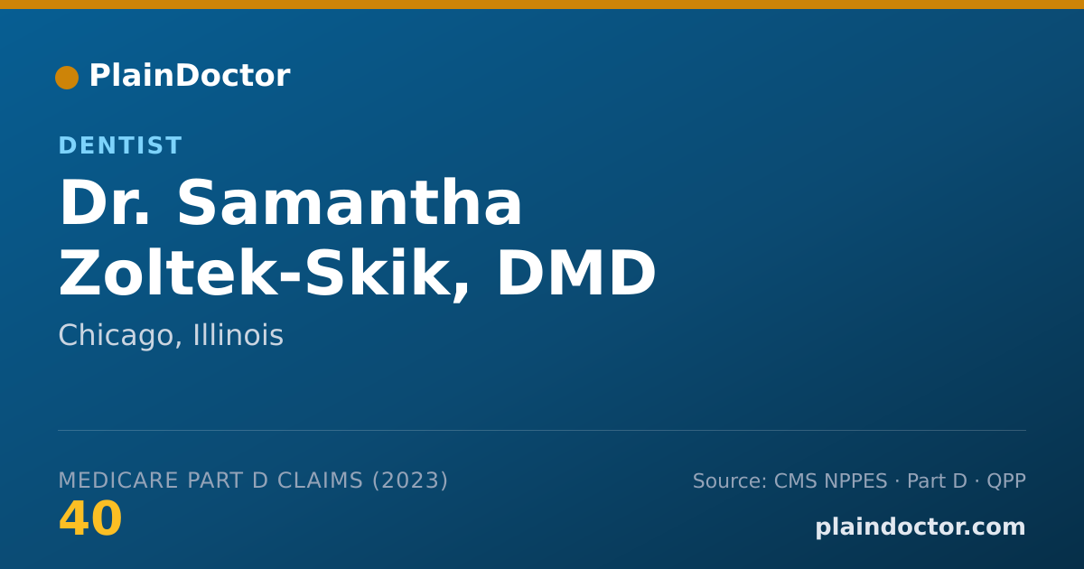 Shareable card for Samantha Zoltek-Skik, DMD - Dentist, Chicago, IL