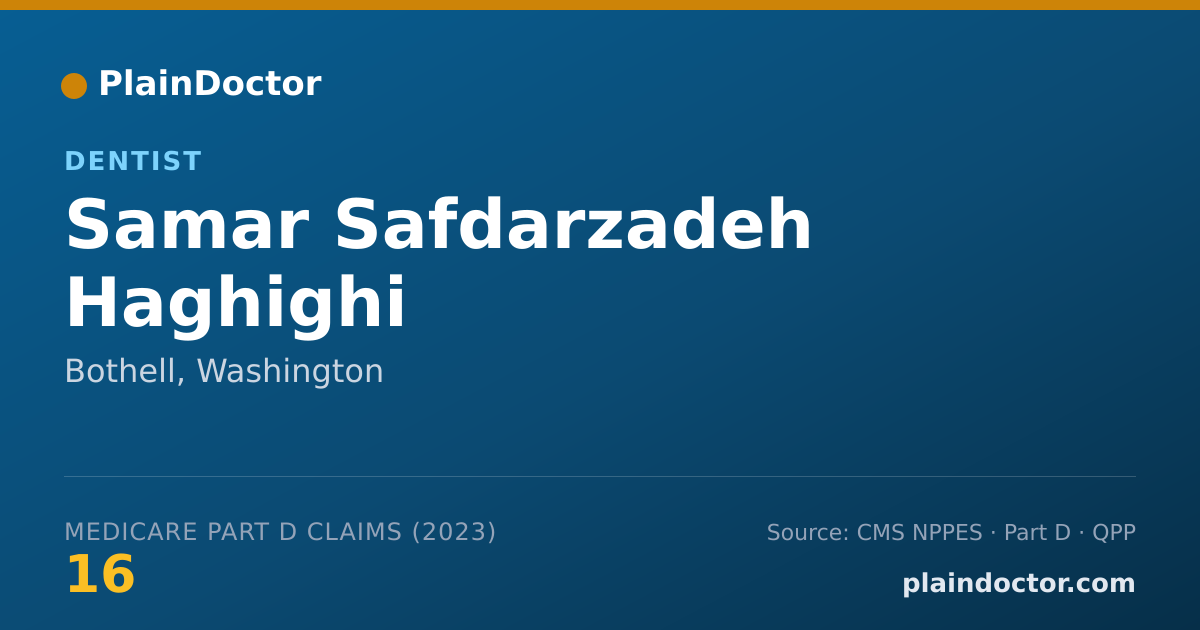 Shareable card for Samar Safdarzadeh Haghighi - Dentist, Bothell, WA