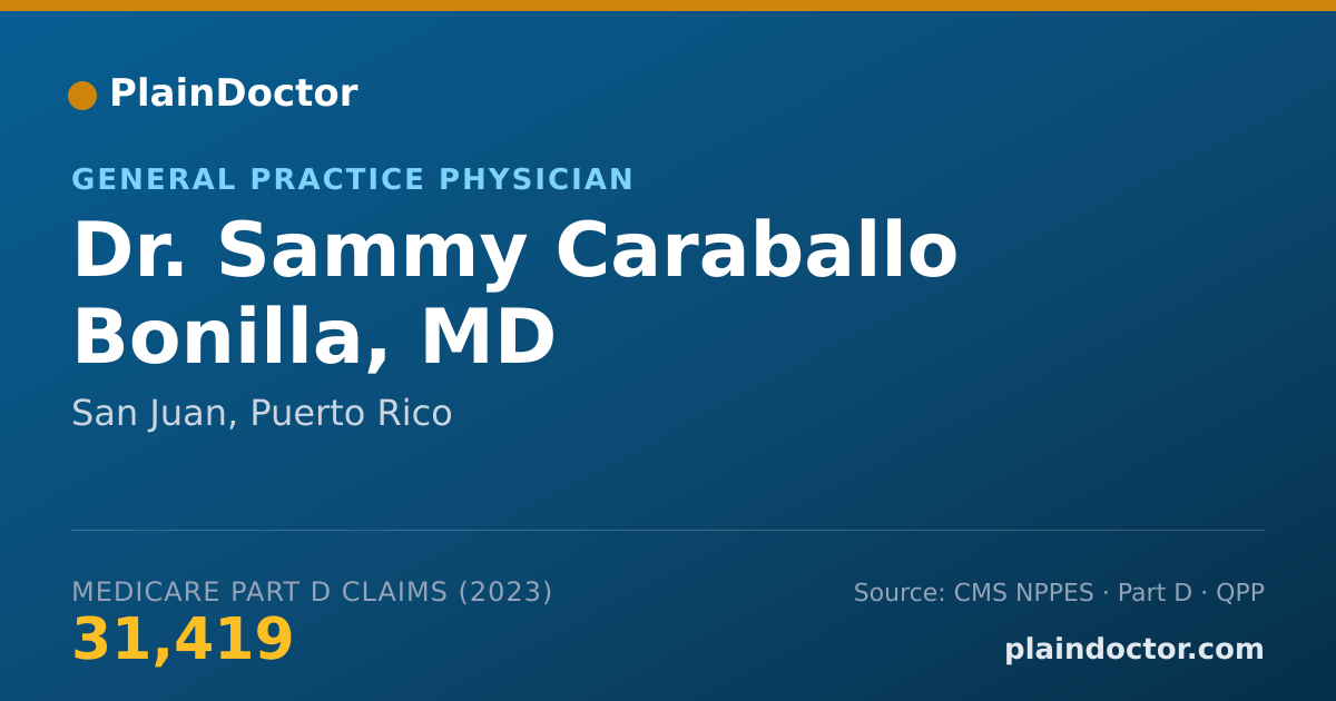 Shareable card for Sammy Caraballo Bonilla, MD - General Practice Physician, San Juan, PR