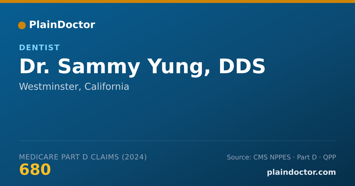 Shareable card for Sammy Yung, DDS - Dentist, Westminster, CA