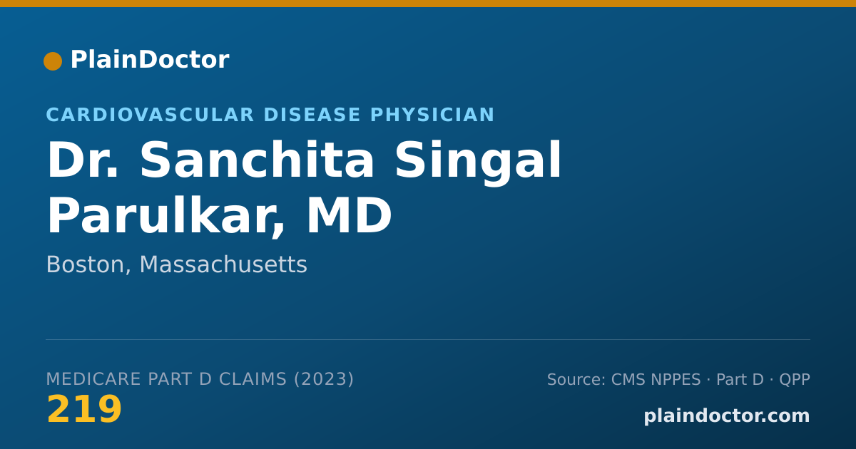 Shareable card for Sanchita Singal Parulkar, MD - Cardiovascular Disease Physician, Boston, MA