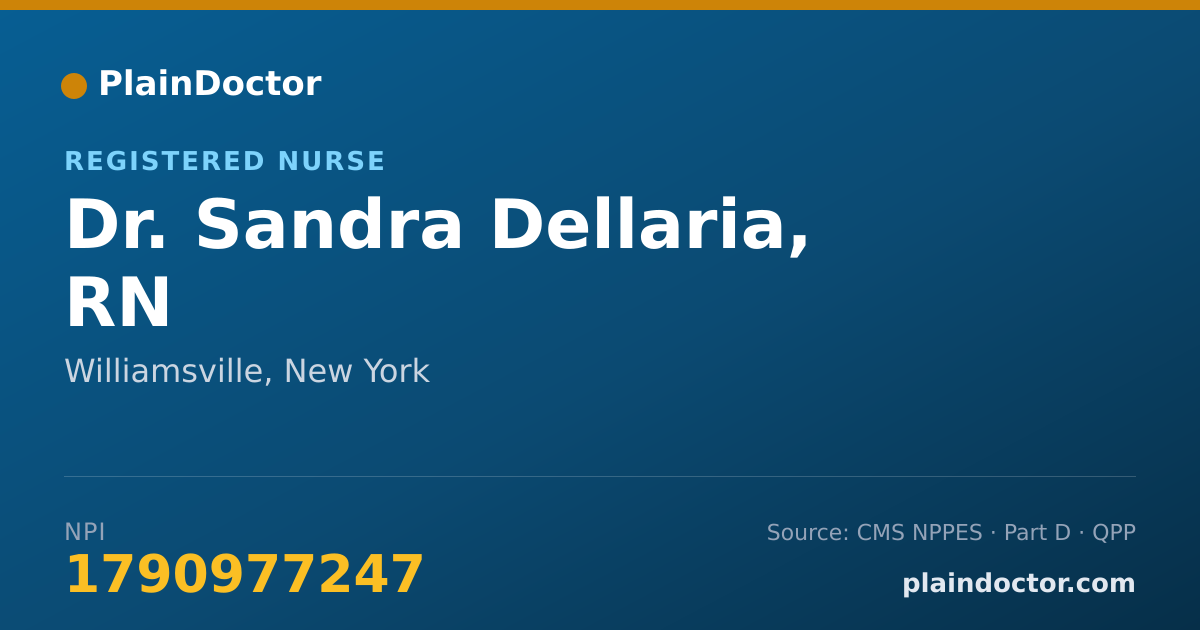 Shareable card for Sandra Dellaria, RN - Registered Nurse, Williamsville, NY