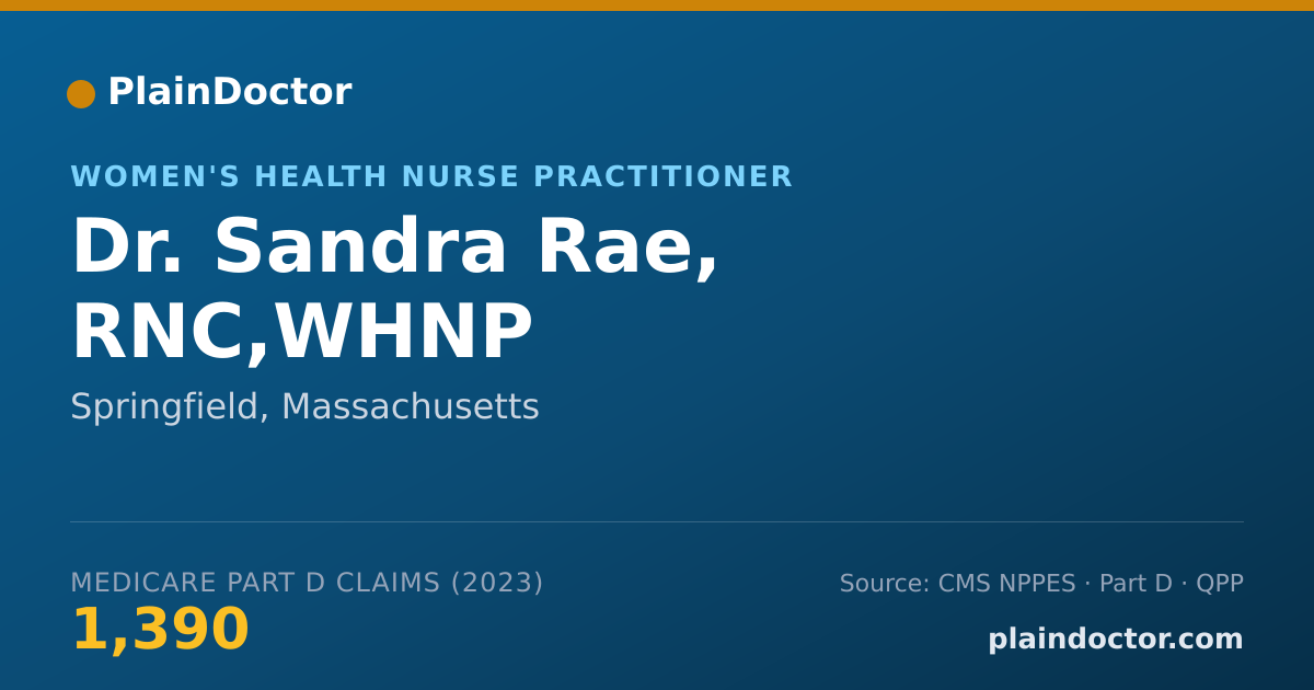 Shareable card for Sandra Rae, RNC,WHNP - Women's Health Nurse Practitioner, Springfield, MA