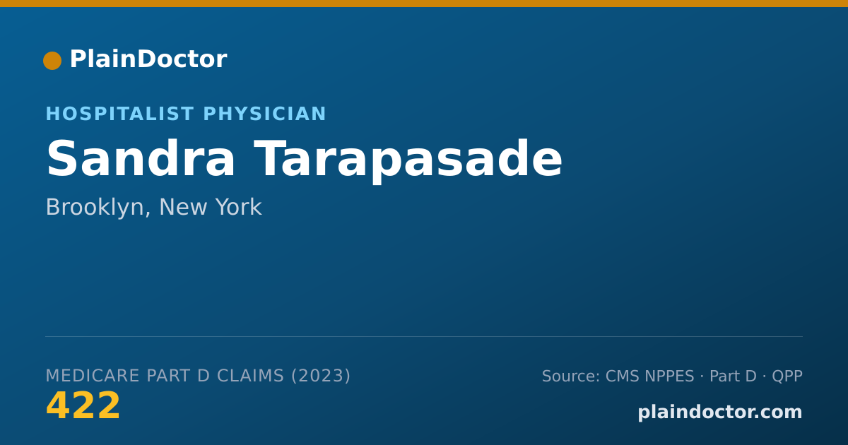 Shareable card for Sandra Tarapasade - Hospitalist Physician, Brooklyn, NY