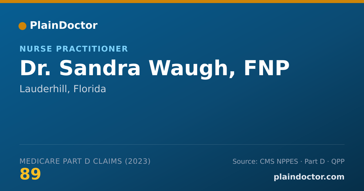 Shareable card for Sandra Waugh, FNP - Nurse Practitioner, Lauderhill, FL