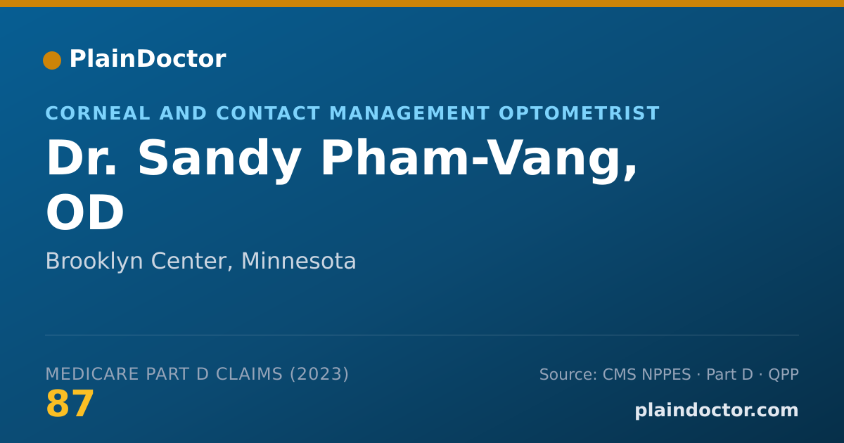 Shareable card for Sandy Pham-Vang, OD - Corneal and Contact Management Optometrist, Brooklyn Center, MN