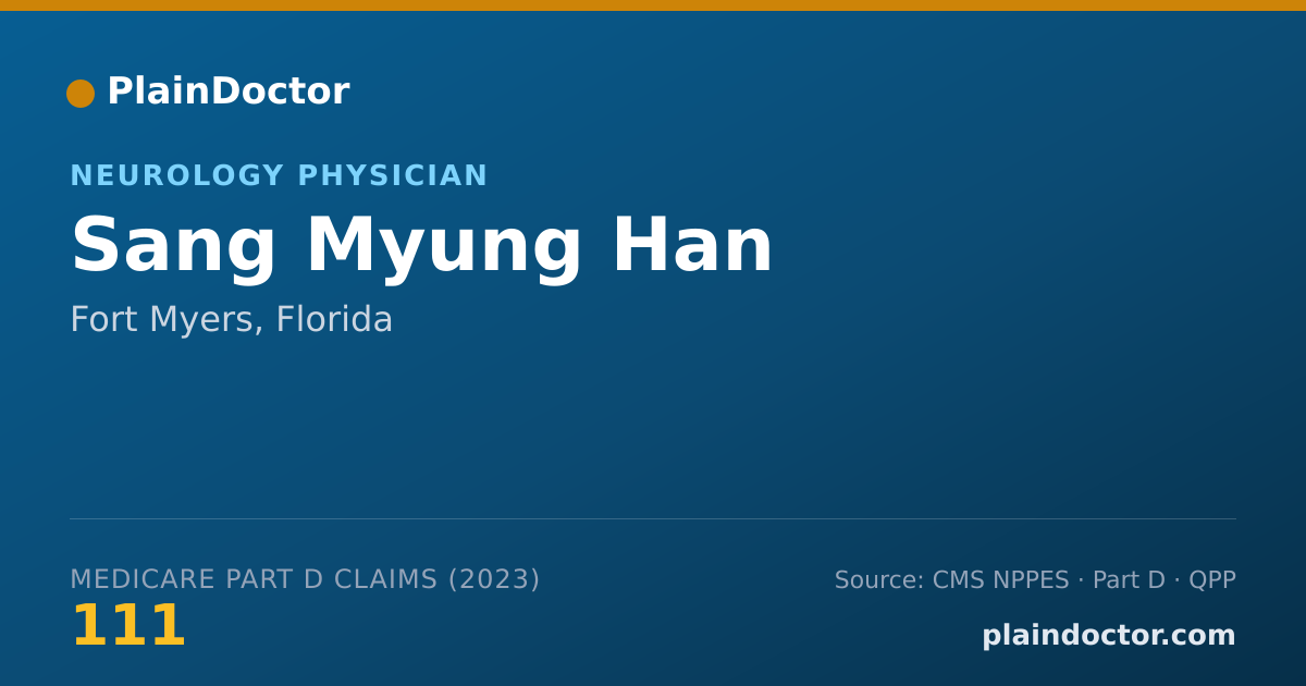 Shareable card for Sang Myung Han - Neurology Physician, Fort Myers, FL