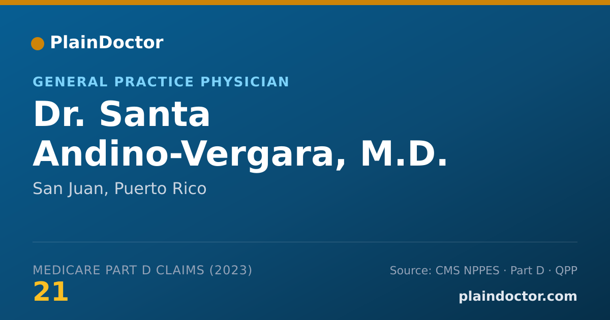 Shareable card for Santa Andino-Vergara, M.D. - General Practice Physician, San Juan, PR