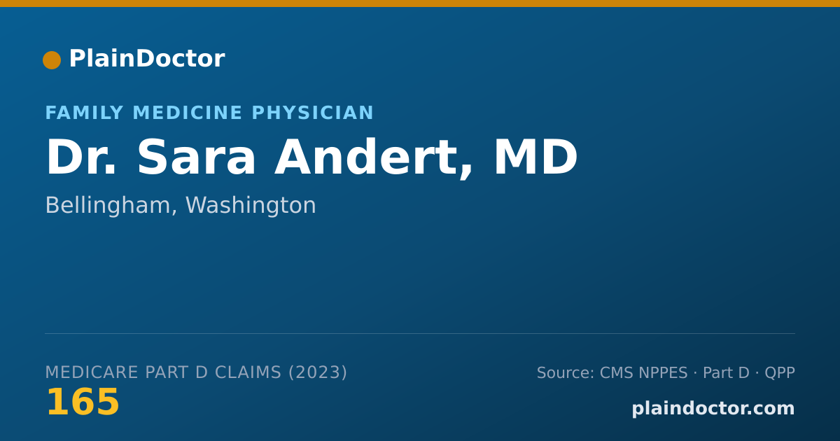Shareable card for Sara Andert, MD - Family Medicine Physician, Bellingham, WA