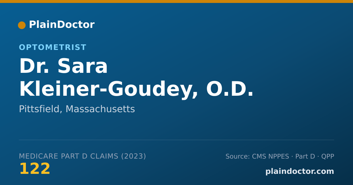 Shareable card for Sara Kleiner-Goudey, O.D. - Optometrist, Pittsfield, MA