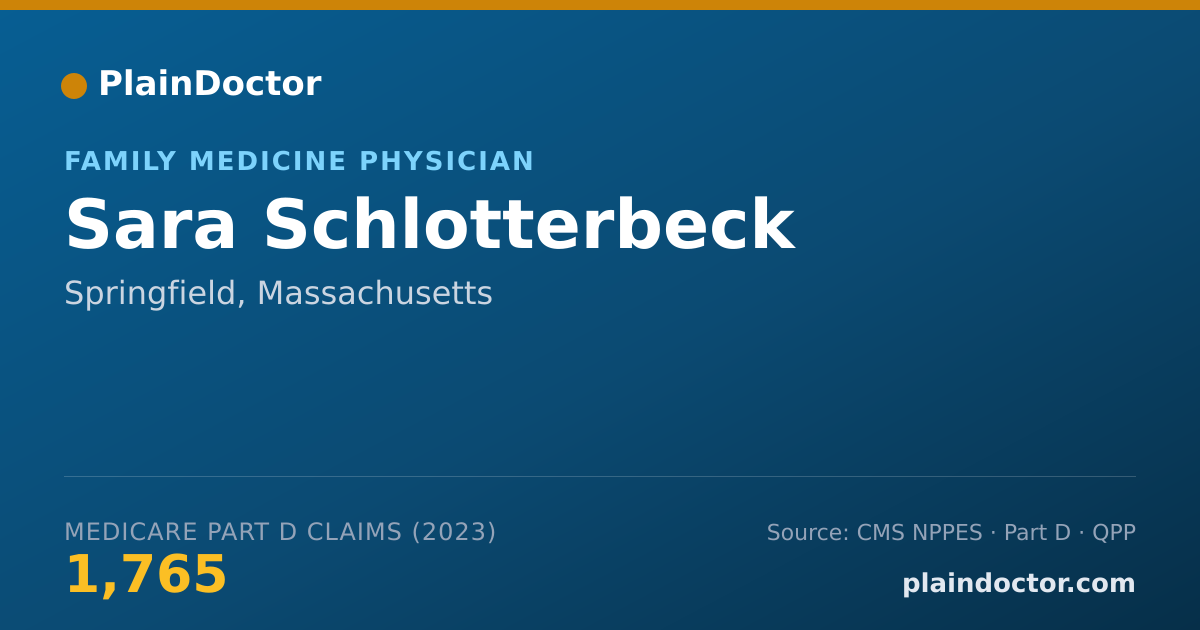 Shareable card for Sara Schlotterbeck - Family Medicine Physician, Springfield, MA