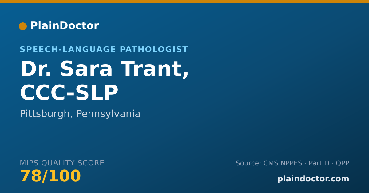 Shareable card for Sara Trant, CCC-SLP - Speech-Language Pathologist, Pittsburgh, PA