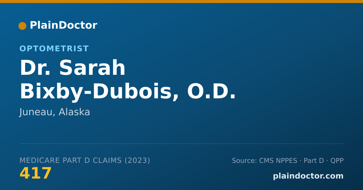 Shareable card for Sarah Bixby-Dubois, O.D. - Optometrist, Juneau, AK