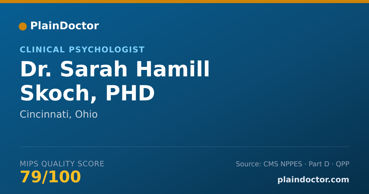 Shareable card for Sarah Hamill Skoch, PHD - Clinical Psychologist, Cincinnati, OH