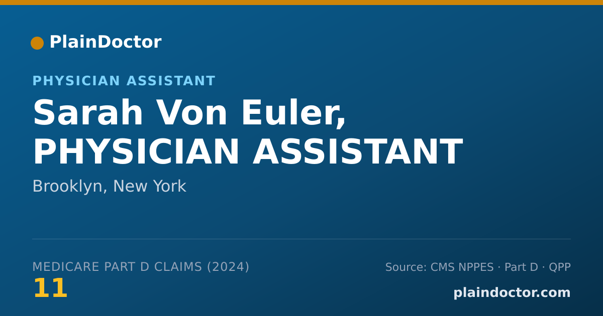 Shareable card for Sarah Von Euler, PHYSICIAN ASSISTANT - Physician Assistant, Brooklyn, NY