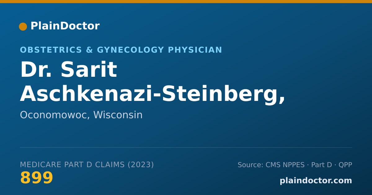 Shareable card for Sarit Aschkenazi-Steinberg, MD - Obstetrics & Gynecology Physician, Oconomowoc, WI