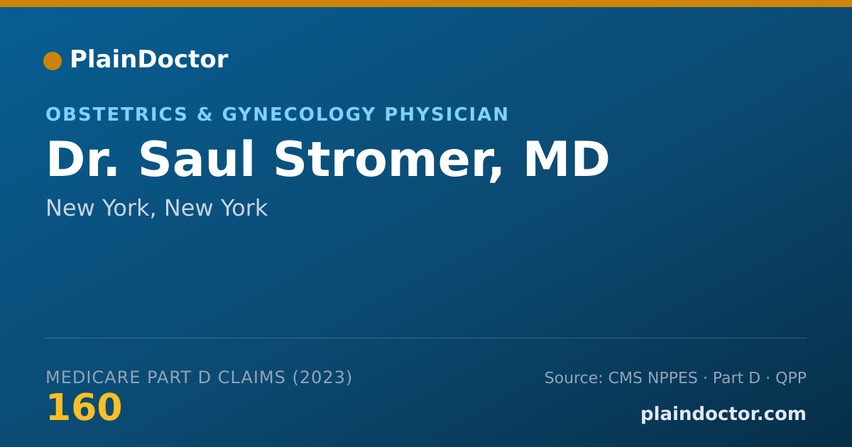 Shareable card for Saul Stromer, MD - Obstetrics & Gynecology Physician, New York, NY
