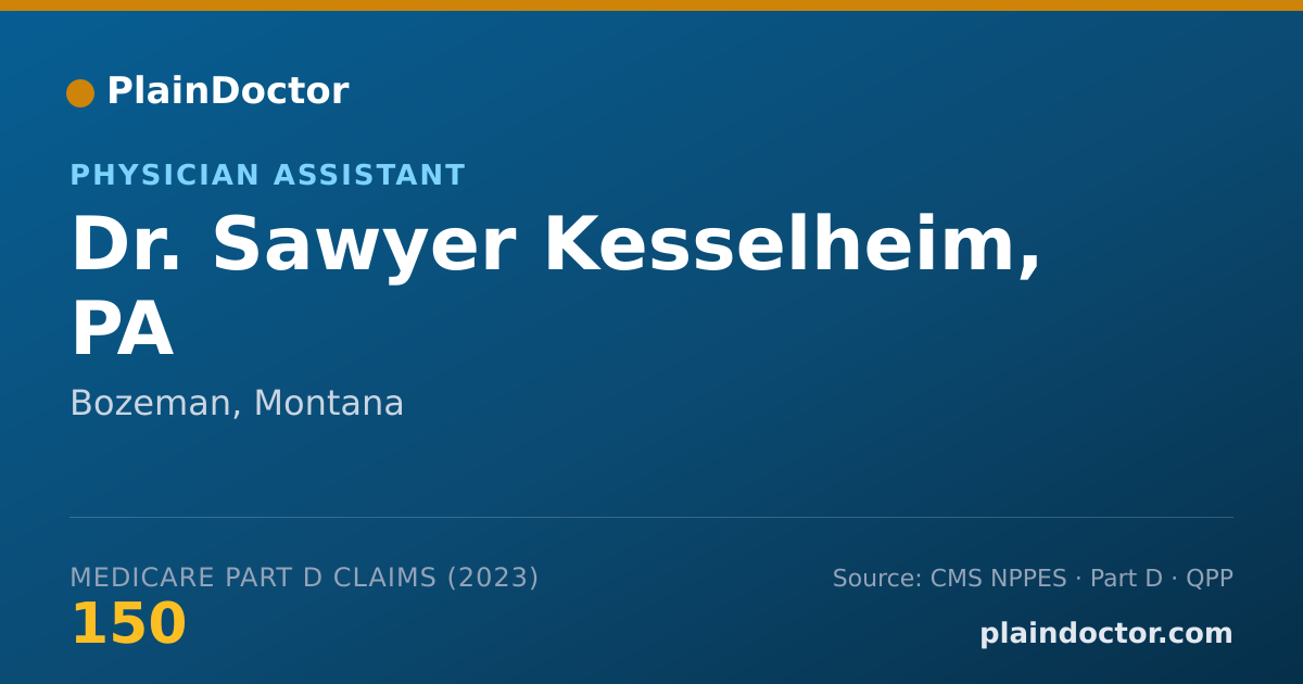 Shareable card for Sawyer Kesselheim, PA - Physician Assistant, Bozeman, MT