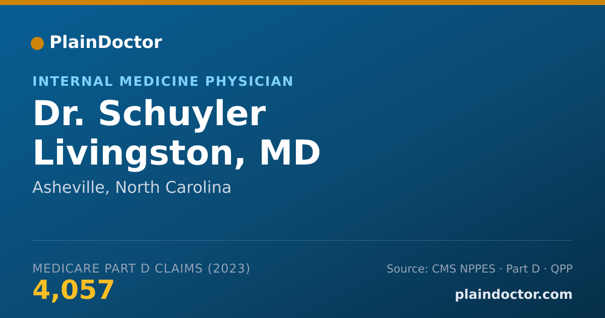 Shareable card for Schuyler Livingston, MD - Internal Medicine Physician, Asheville, NC