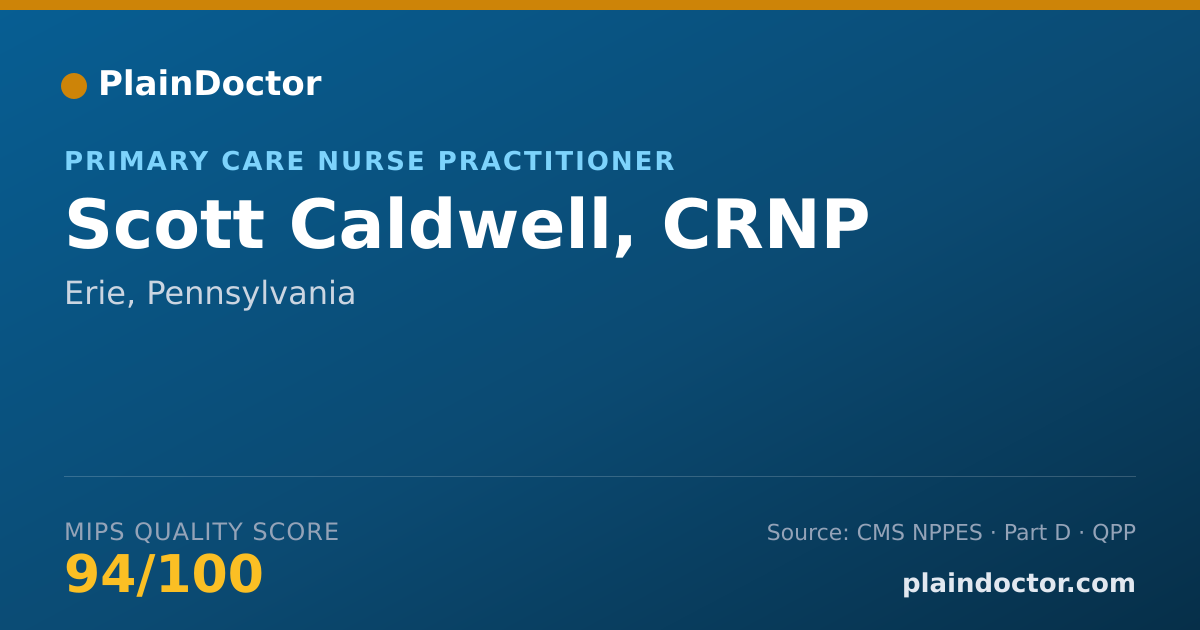 Shareable card for Scott Caldwell, CRNP - Primary Care Nurse Practitioner, Erie, PA