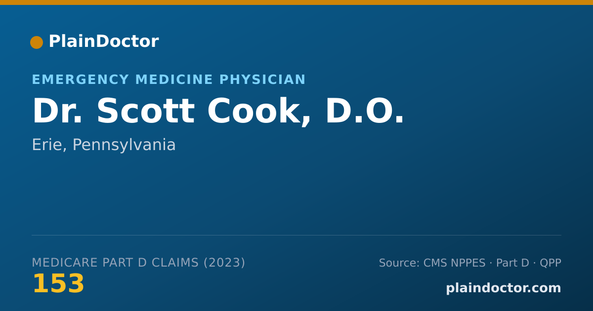 Shareable card for Scott Cook, D.O. - Emergency Medicine Physician, Erie, PA