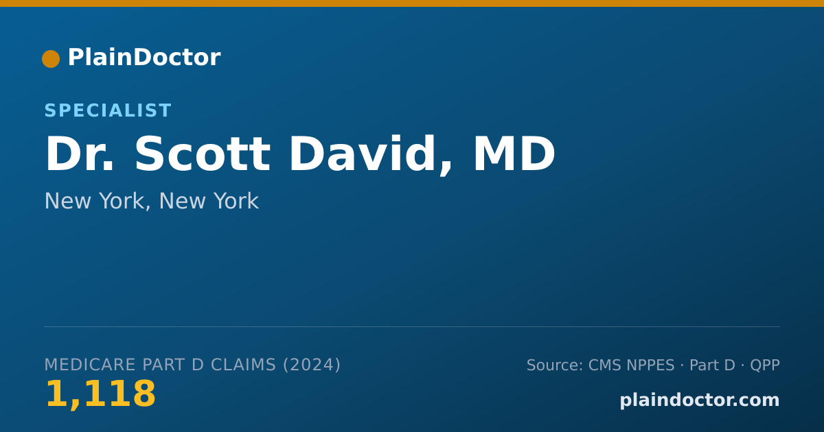 Shareable card for Scott David, MD - Specialist, New York, NY