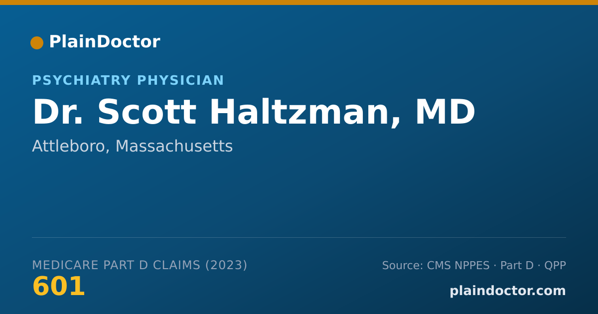Shareable card for Scott Haltzman, MD - Psychiatry Physician, Attleboro, MA