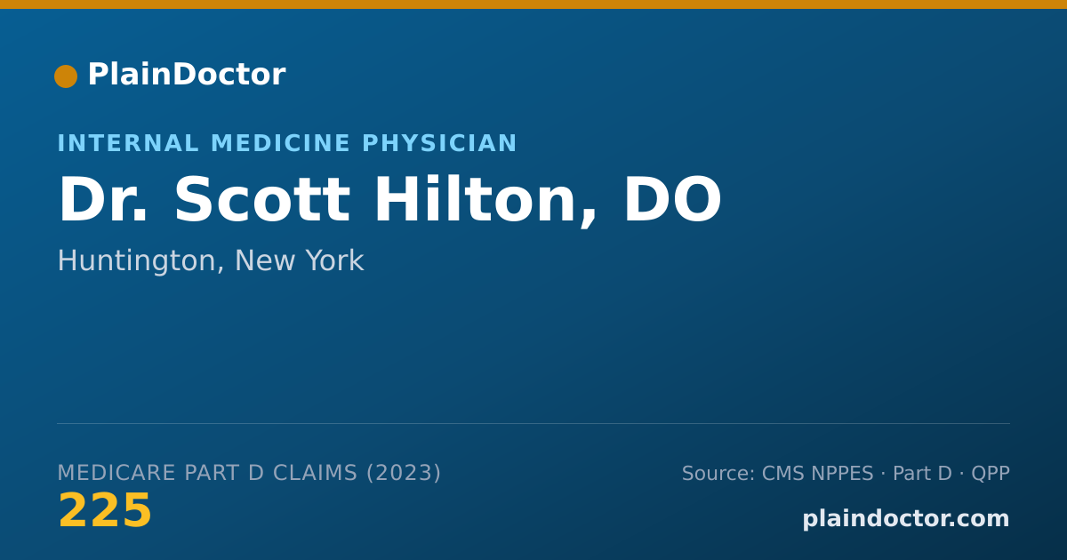 Shareable card for Scott Hilton, DO - Internal Medicine Physician, Huntington, NY