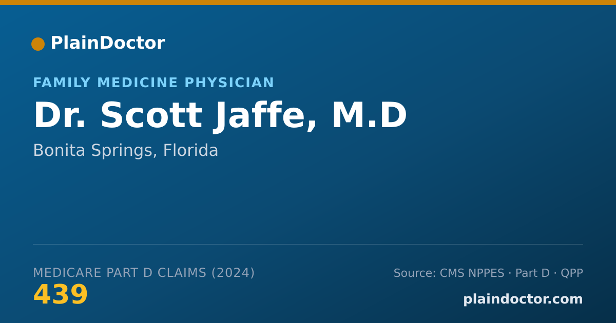 Shareable card for Scott Jaffe, M.D - Family Medicine Physician, Bonita Springs, FL
