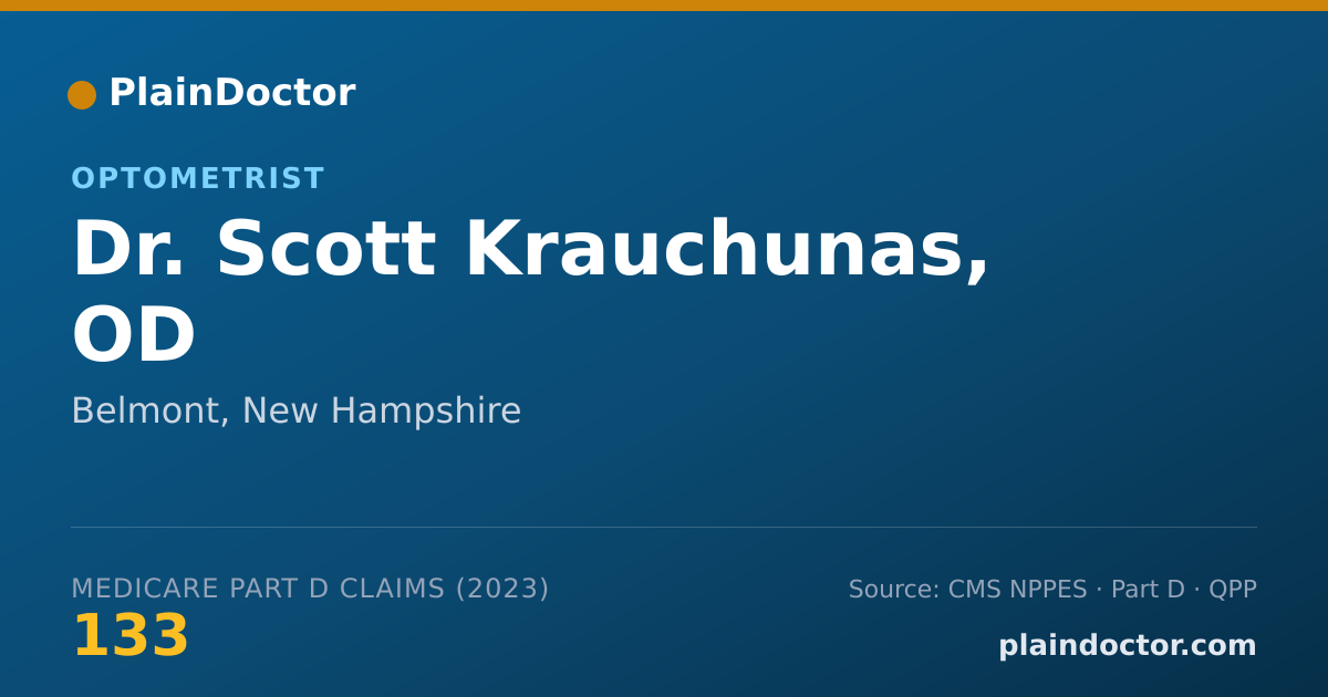 Shareable card for Scott Krauchunas, OD - Optometrist, Belmont, NH