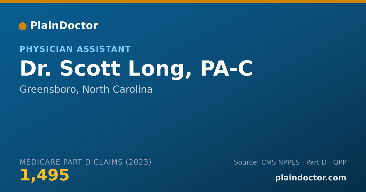 Shareable card for Scott Long, PA-C - Physician Assistant, Greensboro, NC