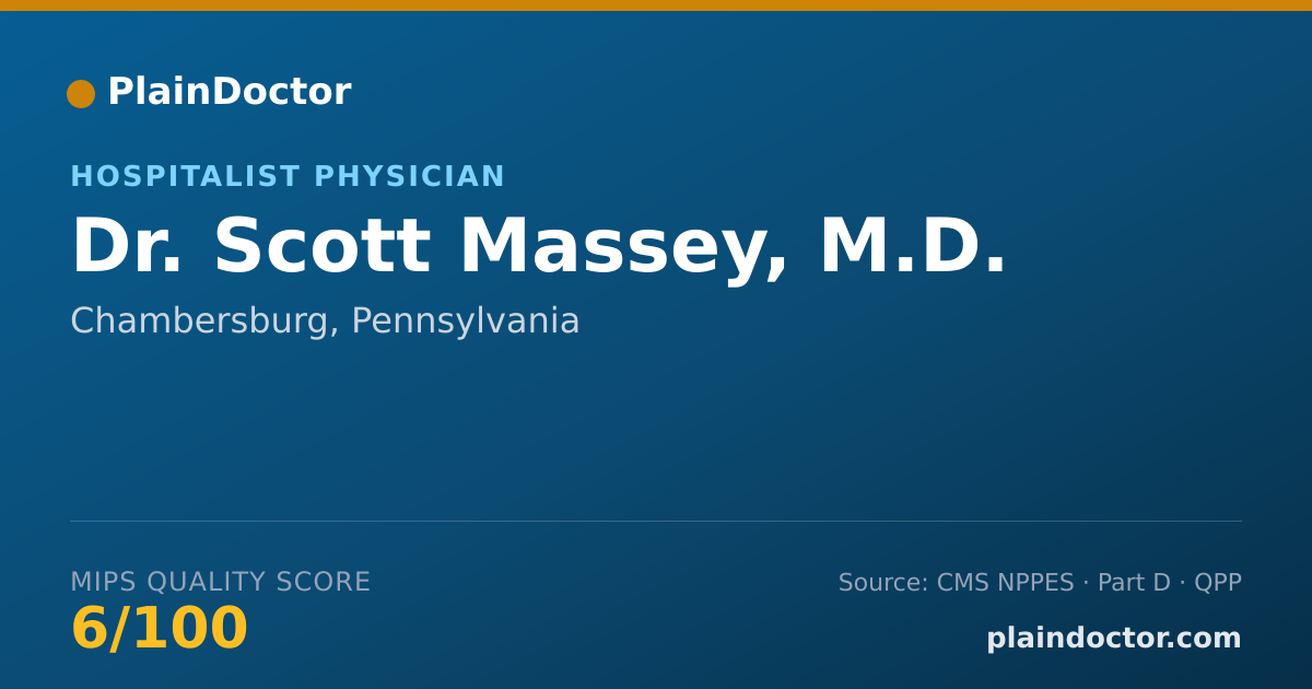 Shareable card for Scott Massey, M.D. - Internal Medicine Physician, Chambersburg, PA