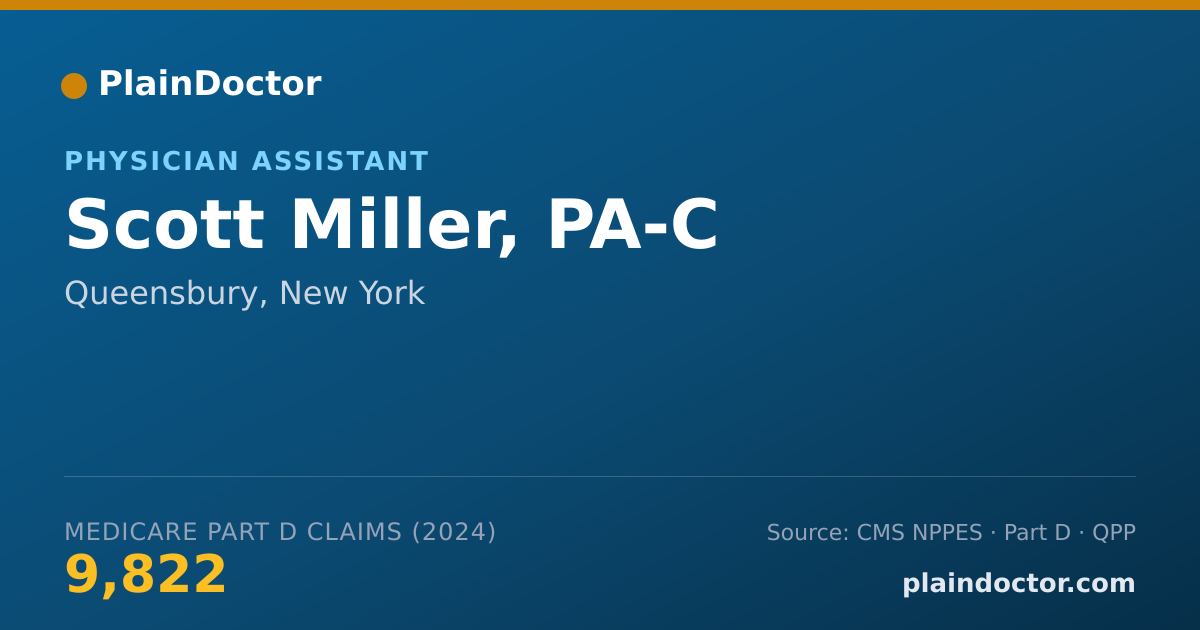 Shareable card for Scott Miller, PA-C - Physician Assistant, Queensbury, NY