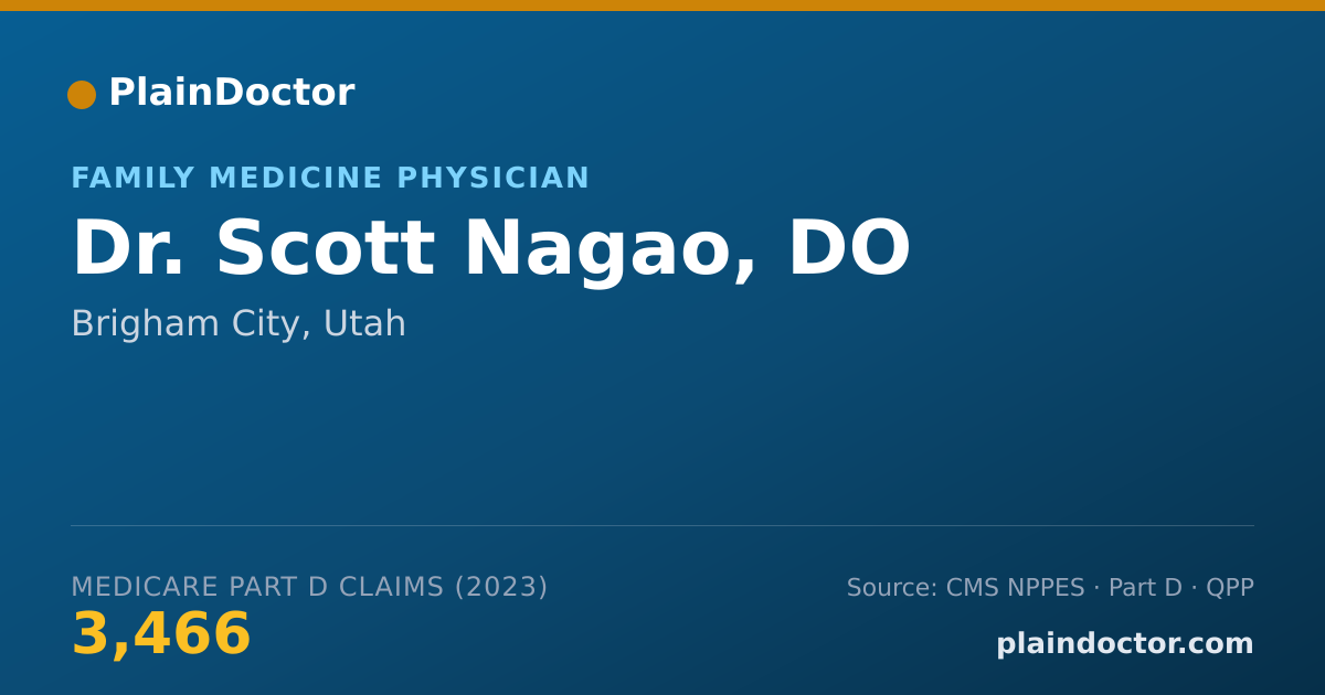 Shareable card for Scott Nagao, DO - Family Medicine Physician, Brigham City, UT