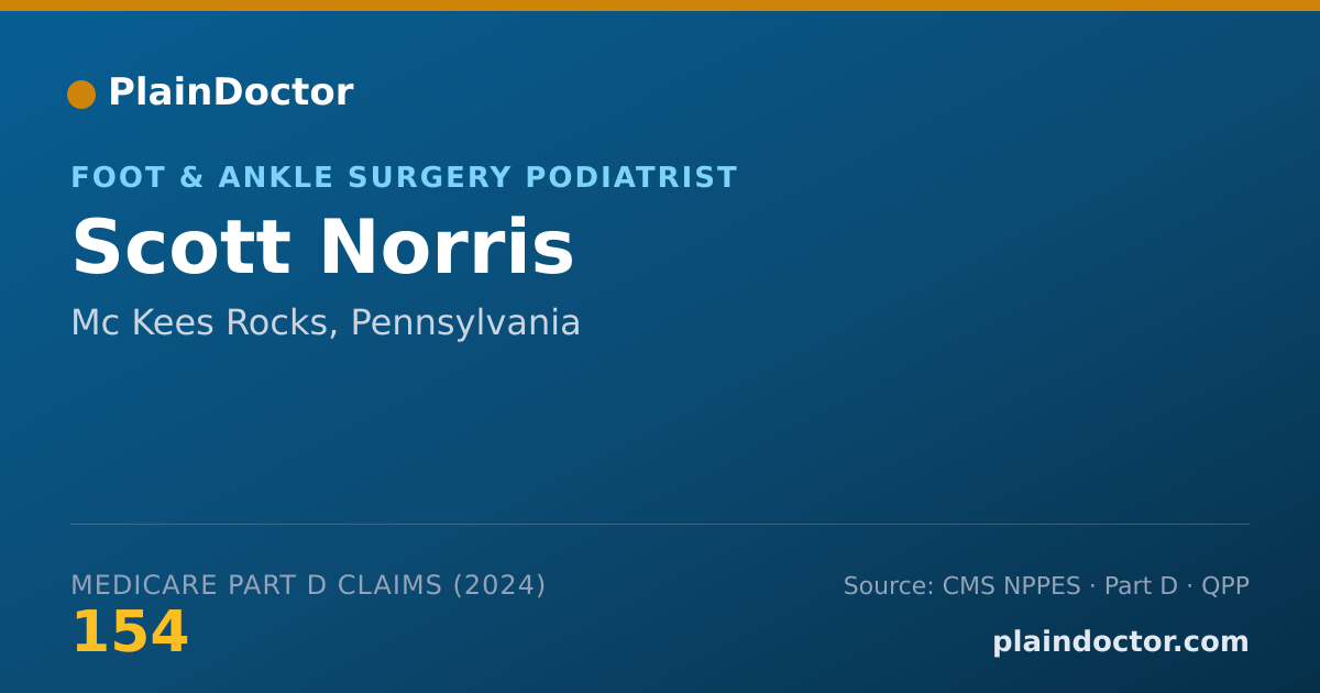 Shareable card for Scott Norris - Foot & Ankle Surgery Podiatrist, Mc Kees Rocks, PA