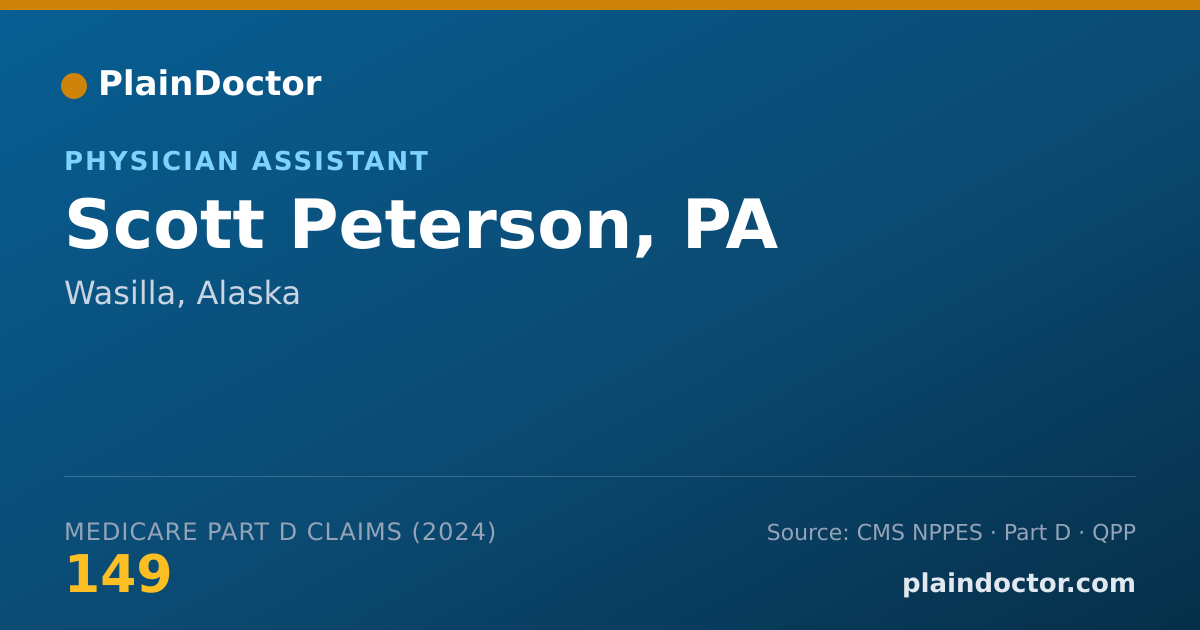 Shareable card for Scott Peterson, PA - Physician Assistant, Wasilla, AK