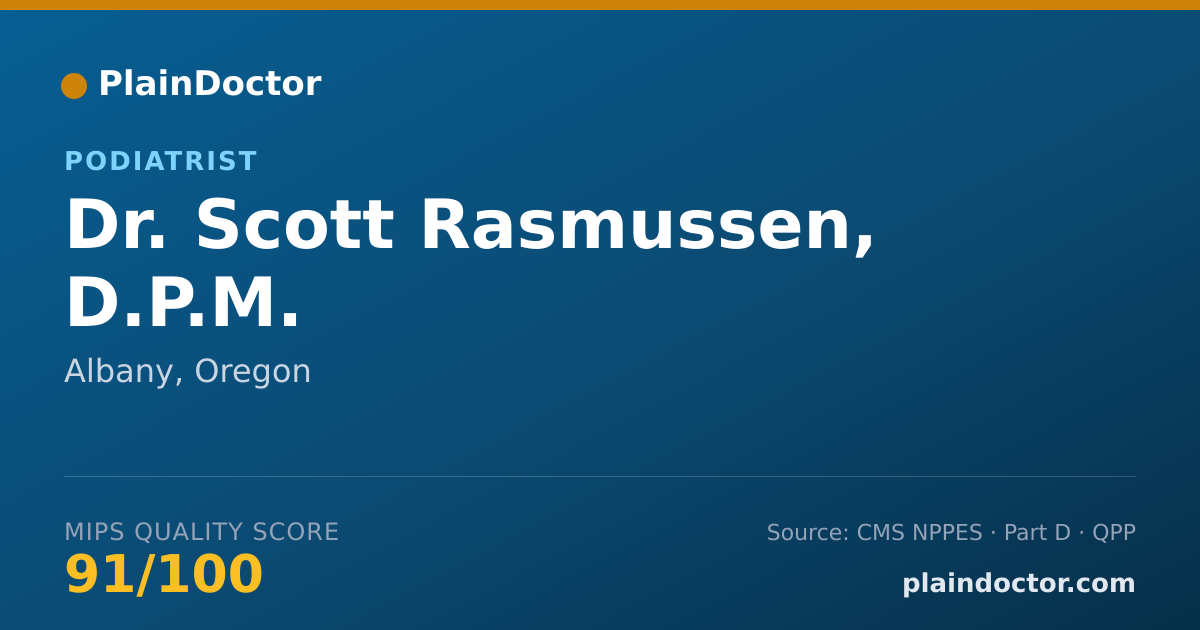 Shareable card for Scott Rasmussen, D.P.M. - Podiatrist, Albany, OR