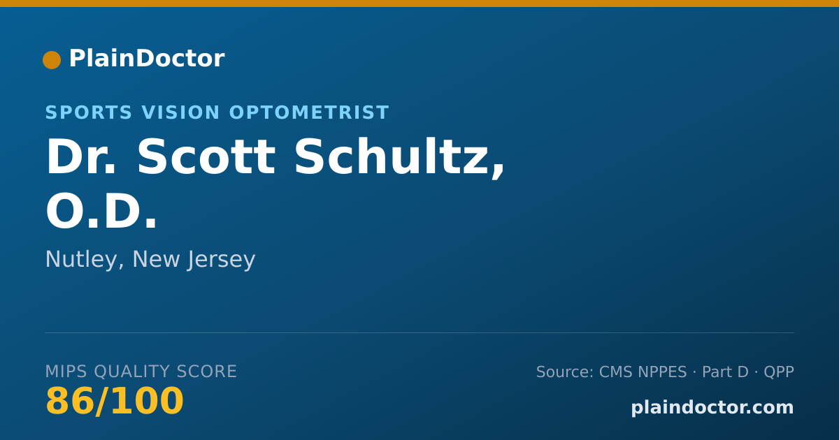 Shareable card for Scott Schultz, O.D. - Sports Vision Optometrist, Nutley, NJ