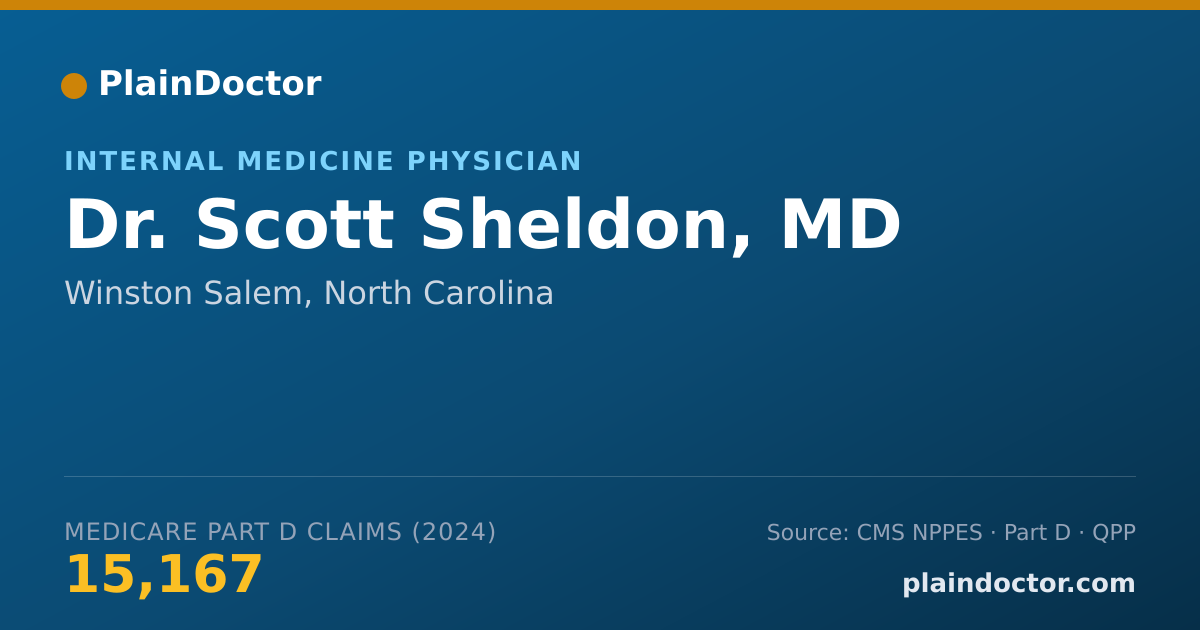 Shareable card for Scott Sheldon, MD - Geriatric Medicine (Internal Medicine) Physician, Winston Salem, NC