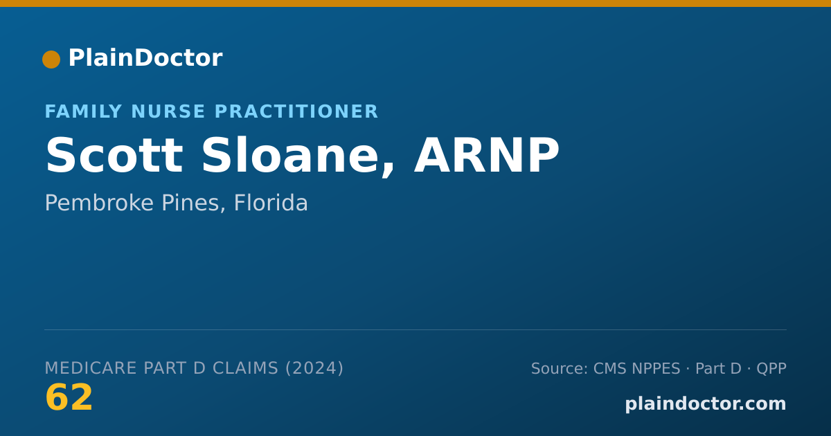 Shareable card for Scott Sloane, ARNP - Family Nurse Practitioner, Pembroke Pines, FL