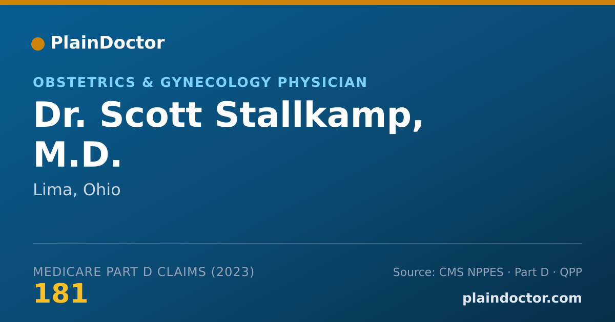Shareable card for Scott Stallkamp, M.D. - Obstetrics & Gynecology Physician, Lima, OH