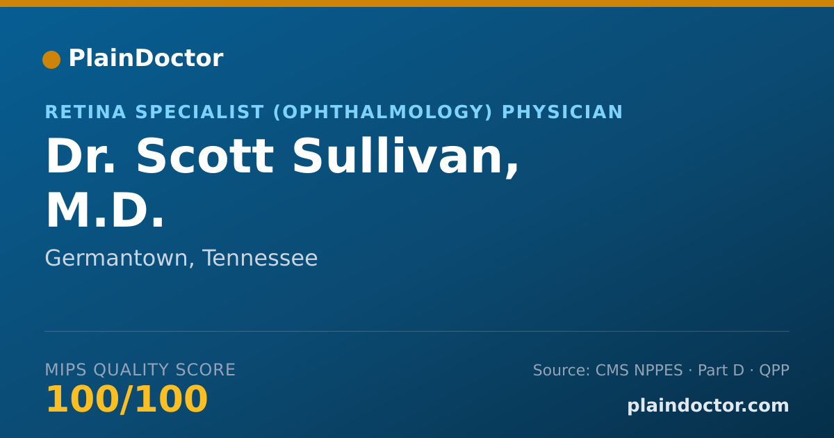 Shareable card for Scott Sullivan, M.D. - Retina Specialist (Ophthalmology) Physician, Germantown, TN