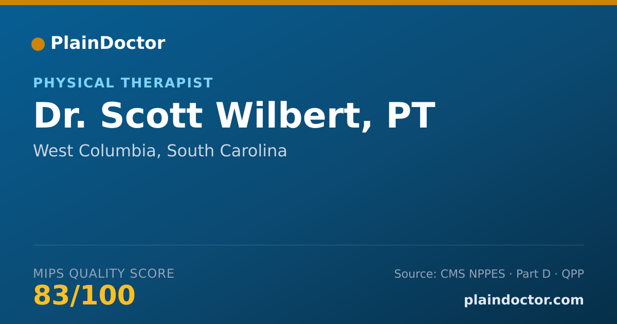Shareable card for Scott Wilbert, PT - Physical Therapist, West Columbia, SC
