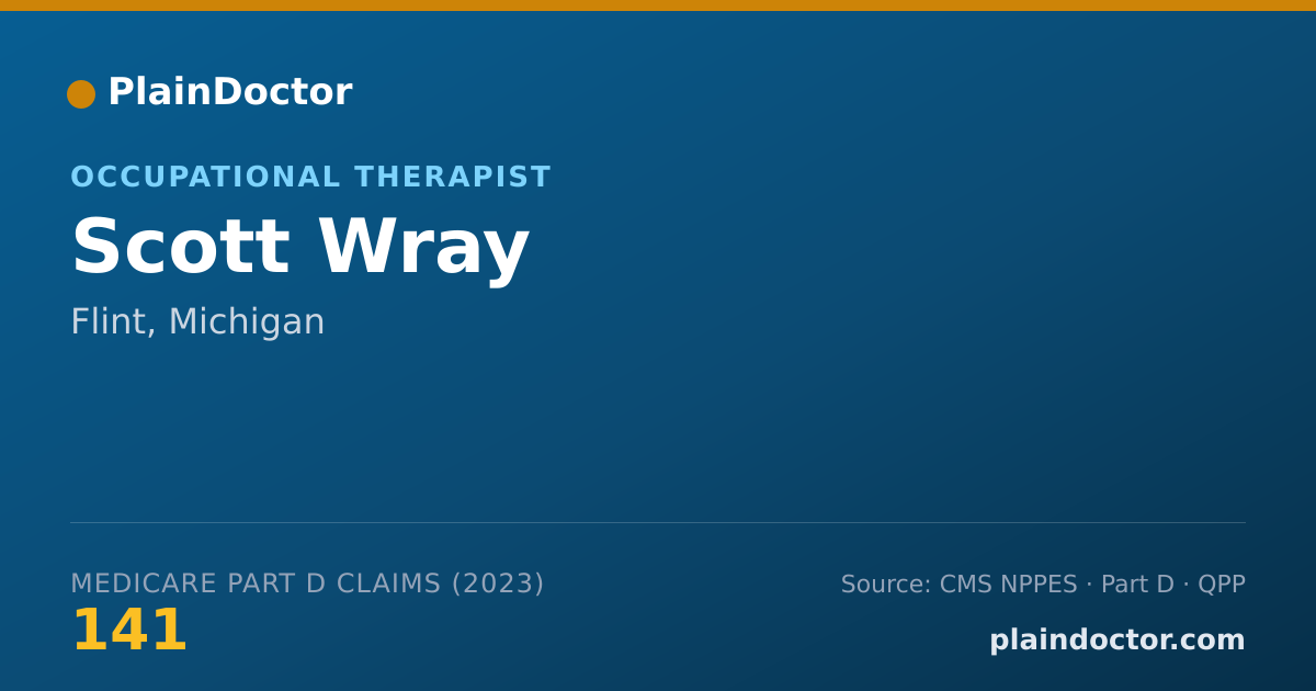 Shareable card for Scott Wray - Occupational Therapist, Flint, MI